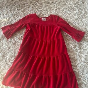 Hanna Anderson Red Velvet Dress